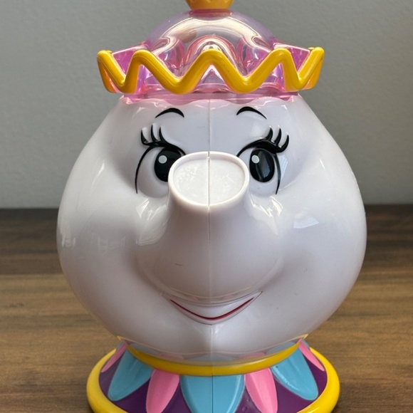 Disney MRS. POTTS Teapot Bubbling Confetti Popping WORKS Toy Beauty & the Beast - Picture 3 of 9